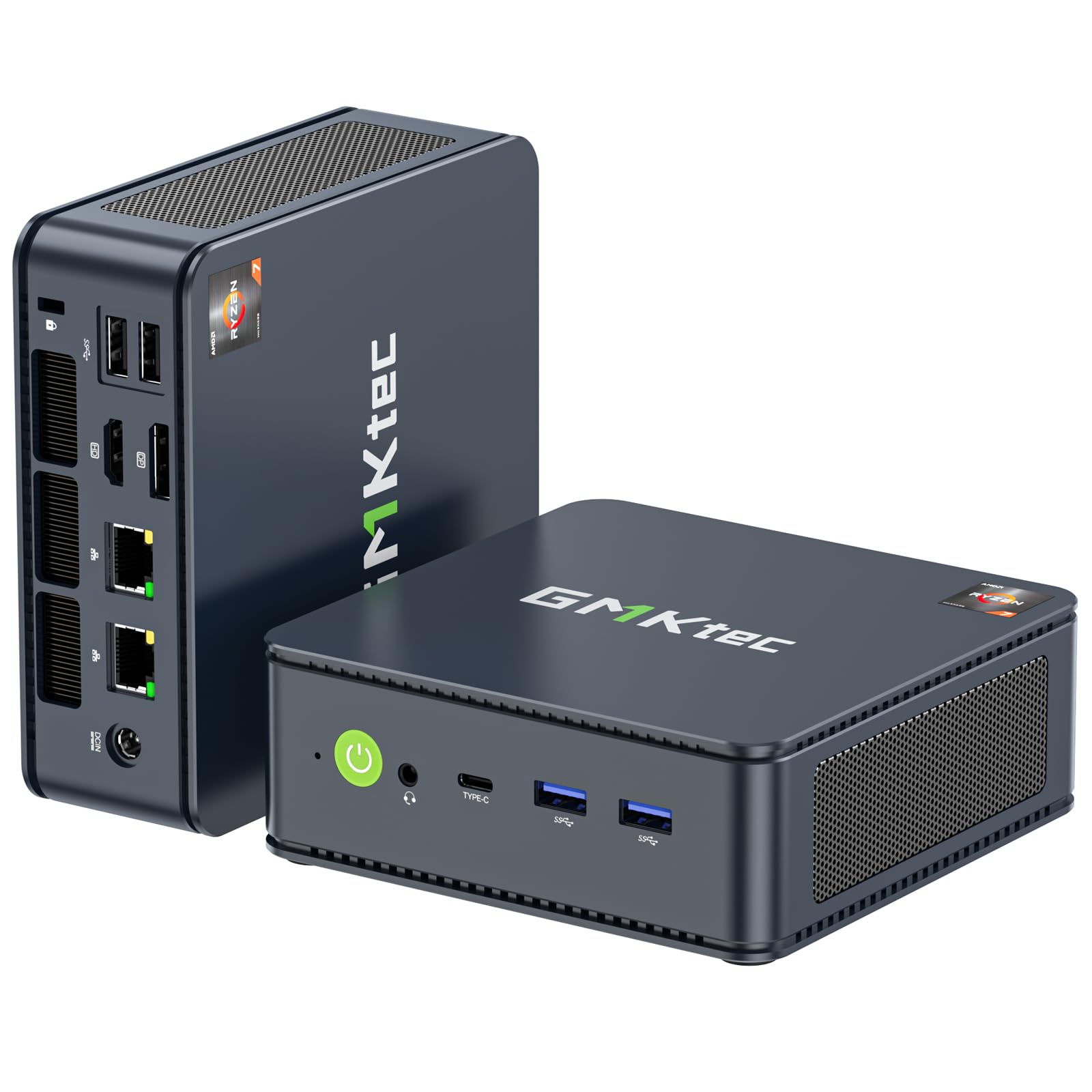 GMKtec Mini PC AMD Ryzen 7 5825U Max mini pc 32GB 1TB SSD Windows 11 Pro 3 Screen LAN WiFi6 (8C/16T 4,30 ГГц) 2,5 Гбіт/с Bluetooth 5.2 чорний
GMKtec Mini PC AMD Ryzen 7 5825U Max mini pc 32GB 1TB SSD Windows 11 Pro 3 Screen LAN WiFi6 (8C/16T 4,30 ГГц) 2,5 Гбіт/с Bluetooth 5.2 чорний