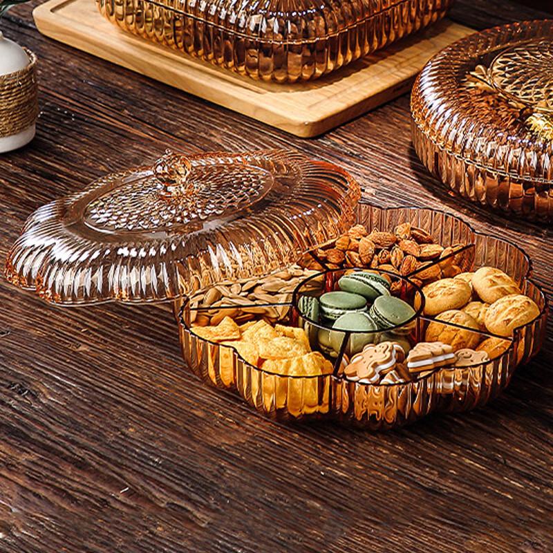 Light Luxury Divided Snack Storage Box with Lid
Light Luxury Divided Snack Storage Box with Lid