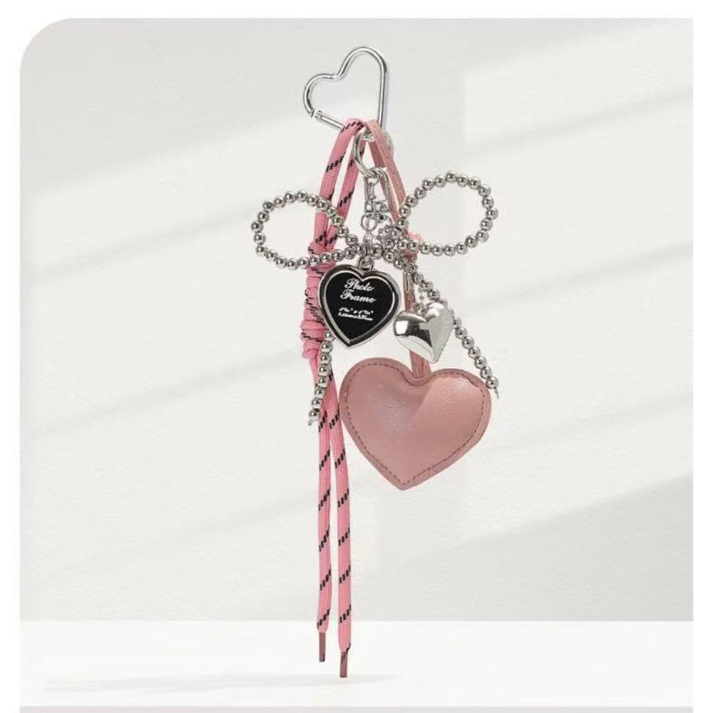 Leather Rope Keychain Cute Charm Bag Pendant Love Heart Keychain Silver Beaded Bowknot Pendant For Decoration Handbag Personal WHITE розовый
Leather Rope Keychain Cute Charm Bag Pendant Love Heart Keychain Silver Beaded Bowknot Pendant For Decoration Handbag Personal WHITE розовый