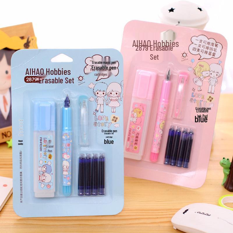 Hobby Erasable Fountain Pen Set with Creative Liquid Ink and Blue Cartridge - Ideal Student Stationery Prize
Hobby Erasable Fountain Pen Set with Creative Liquid Ink and Blue Cartridge - Ideal Student Stationery Prize