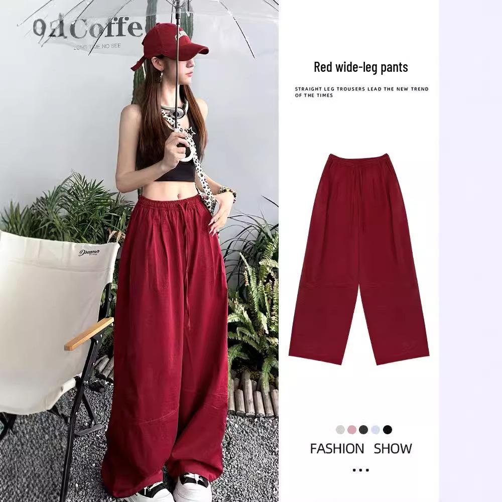 Women s High Waist Quick-Dry Casual Pants - Spring/Autumn, Loose Fit, Straight-Leg Wide-Leg, Slimming, Petite Large
Women s High Waist Quick-Dry Casual Pants - Spring/Autumn, Loose Fit, Straight-Leg Wide-Leg, Slimming, Petite Large