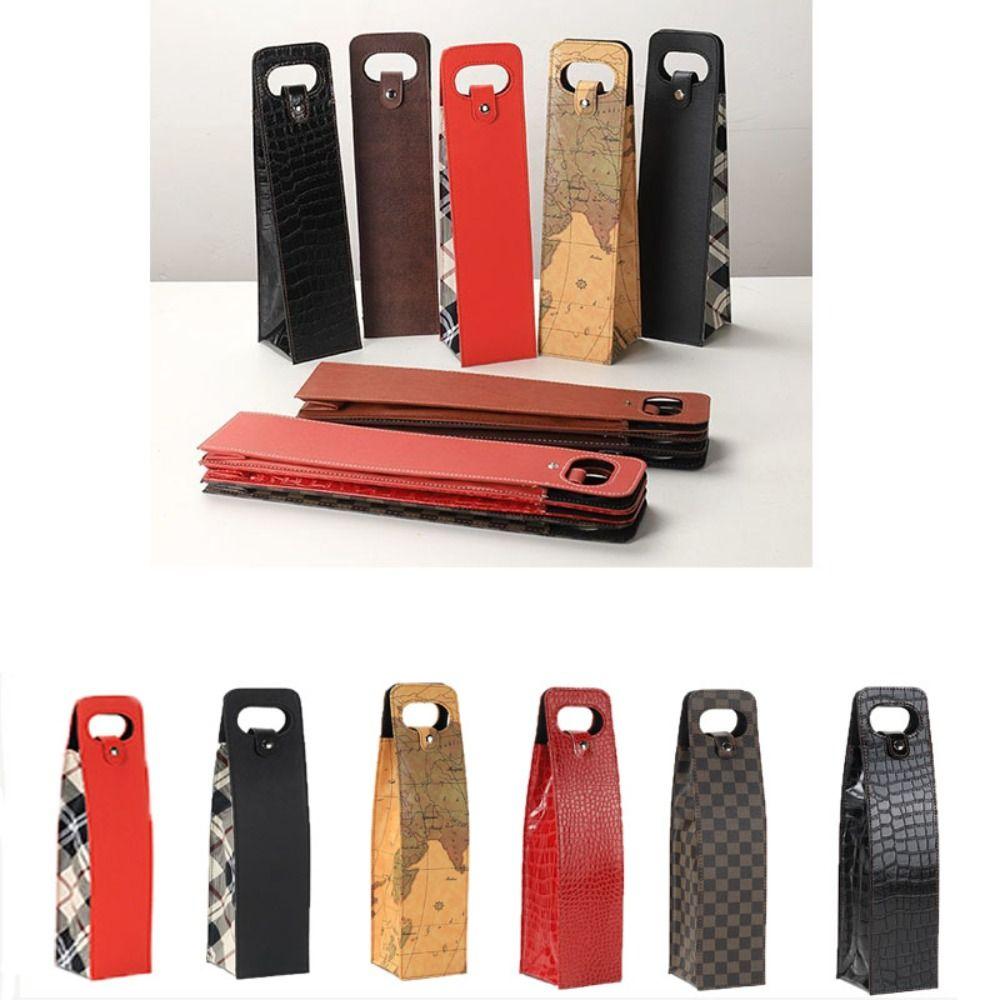 Business Style Wine Bottle Packaging Bag PU Leather Wine Bottle Handy Bags Leather Wine Bags Gift D
Business Style Wine Bottle Packaging Bag PU Leather Wine Bottle Handy Bags Leather Wine Bags Gift D