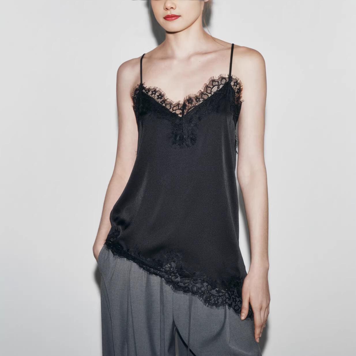 Summer Sexy Lace Patchwork Irregular Spaghetti Strap Tank Top for Women Small
Summer Sexy Lace Patchwork Irregular Spaghetti Strap Tank Top for Women Small