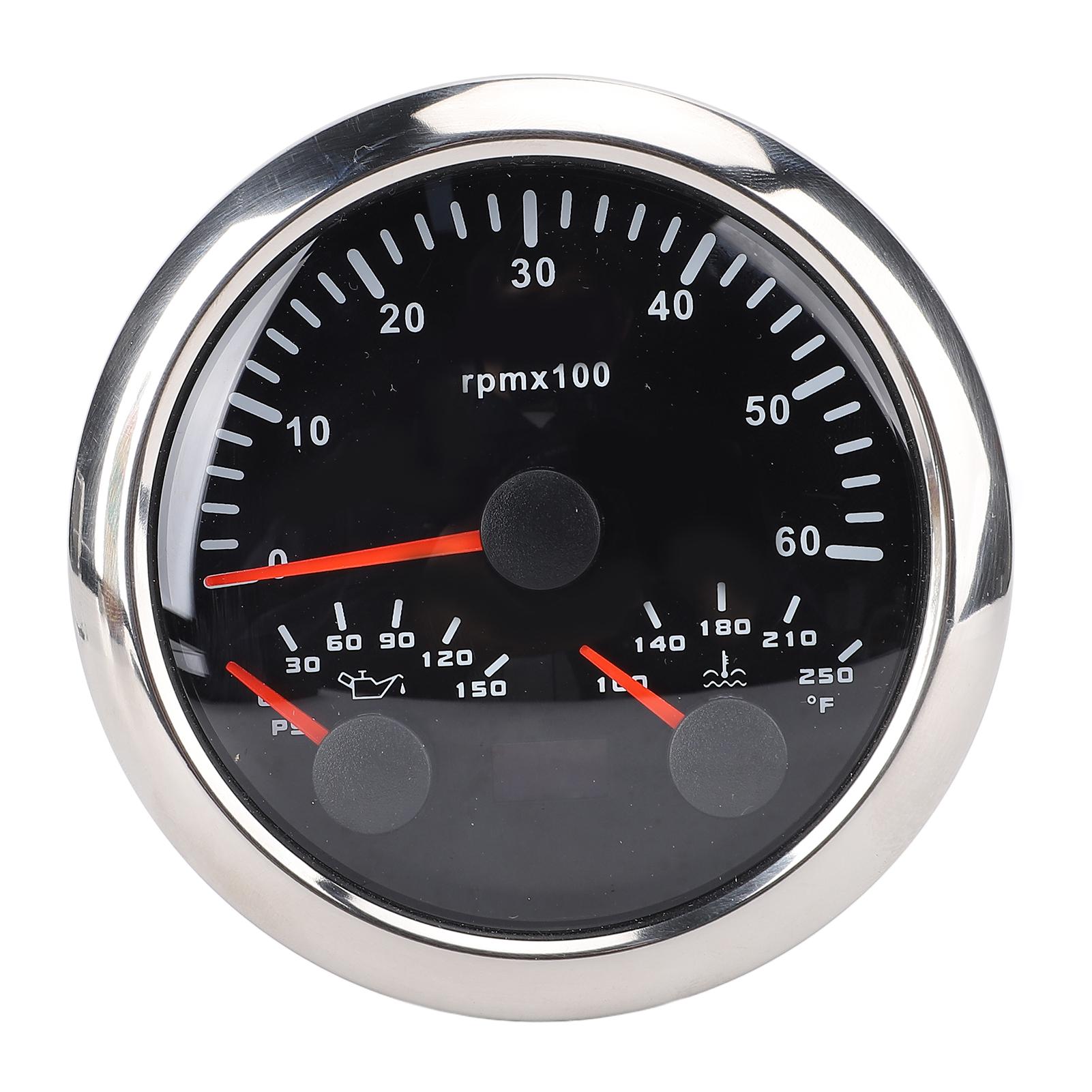 3 in 1 Electrical Tachometer Oil Pressure Gauge Water Temp Gauge 3 38in 6000rpm 0 to 150PSI 100 to
3 in 1 Electrical Tachometer Oil Pressure Gauge Water Temp Gauge 3 38in 6000rpm 0 to 150PSI 100 to