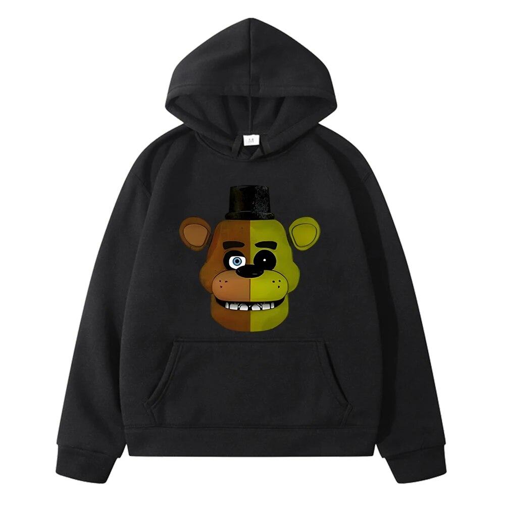 Толстовки с рисунком FNAF, флисовая толстовка, одежда для мальчиков, пуловер y2k sudadera, пуловер с медведем и кроликом, осенняя толстовка с капюшоном в стиле аниме, детская одежда для девочек
Толстовки с рисунком FNAF, флисовая толстовка, одежда для мальчиков, пуловер y2k sudadera, пуловер с медведем и кроликом, осенняя толстовка с капюшоном в стиле аниме, детская одежда для девочек