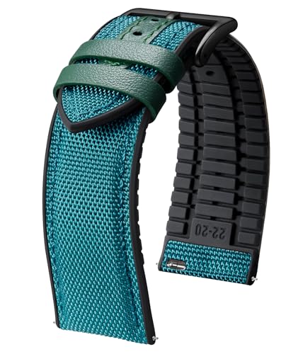 BINLUN Nylon Silicone Watch Strap, 18mm, 19mm, 20mm, 21mm, 22mm, Quick Release Canvas and Rubber Hybrid Strap, Replacement Watch Band for Men and Wome
BINLUN Nylon Silicone Watch Strap, 18mm, 19mm, 20mm, 21mm, 22mm, Quick Release Canvas and Rubber Hybrid Strap, Replacement Watch Band for Men and Wome