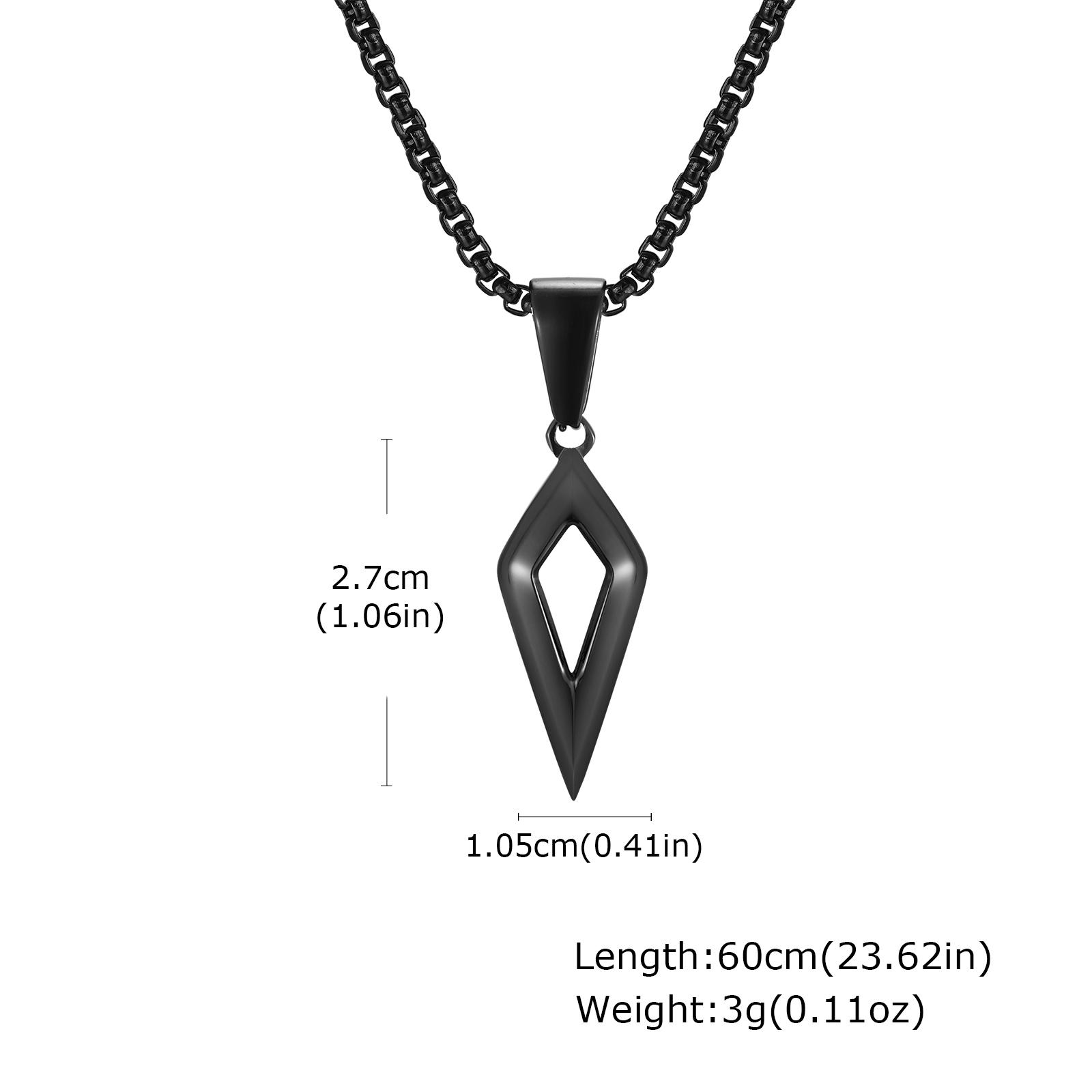 Classic Geometric Rhombus Pendant Necklaces, Four Pointed Star Stainless Steel Necklace, Fashion Punk Jewelry for Men Boys Gift 60cm
Classic Geometric Rhombus Pendant Necklaces, Four Pointed Star Stainless Steel Necklace, Fashion Punk Jewelry for Men Boys Gift 60cm