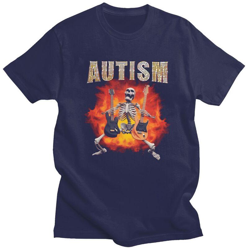 Autism Skeleton Rock Guitar Meme T Shirt for Men Pure Cotton Tshirt Sumer Style Short Sleeve Tee Shirt Slim Fit 4XL
Autism Skeleton Rock Guitar Meme T Shirt for Men Pure Cotton Tshirt Sumer Style Short Sleeve Tee Shirt Slim Fit 4XL