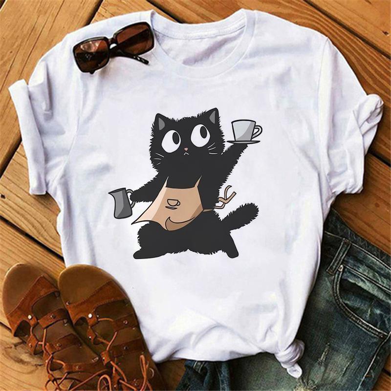 Funny Art Coffee Cat Print Casual TShirt Graphic Print Design Round Neck Tee Spring Summer T Shirt Fashion Clothing 4XL
Funny Art Coffee Cat Print Casual TShirt Graphic Print Design Round Neck Tee Spring Summer T Shirt Fashion Clothing 4XL