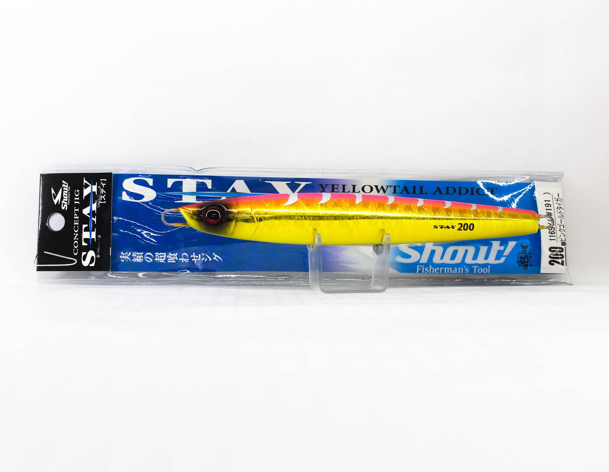 Shout 116-SY Metal Jig Stay 200 grams 191 (5788)
Shout 116-SY Metal Jig Stay 200 grams 191 (5788)