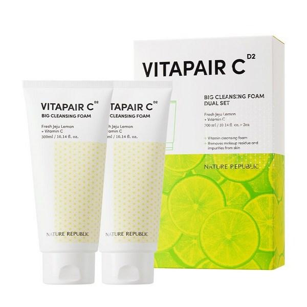 Набор очищающей пенки Nature Republic Vita Fair C Big, 300 мл, 2 шт. Известная корейская косметика, популярные продукты
Набор очищающей пенки Nature Republic Vita Fair C Big, 300 мл, 2 шт. Известная корейская косметика, популярные продукты