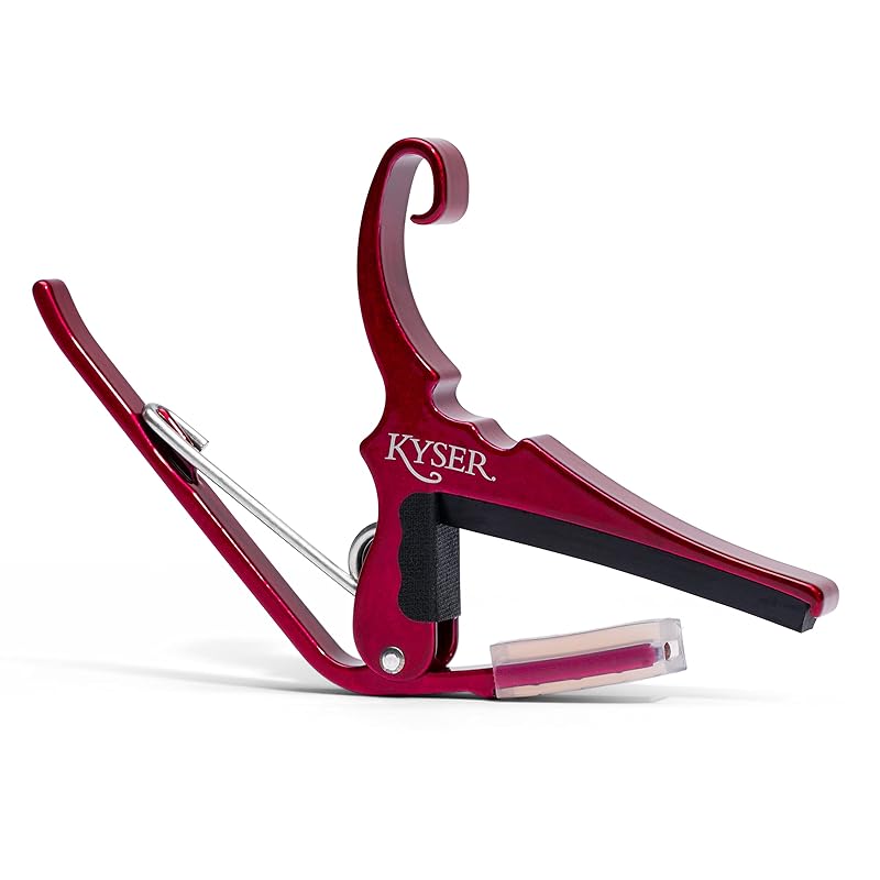 Kyser (Kaiser) quick change capo tasto for 6 string acoustic guitar, ruby red, KG6R
Kyser (Kaiser) quick change capo tasto for 6 string acoustic guitar, ruby red, KG6R