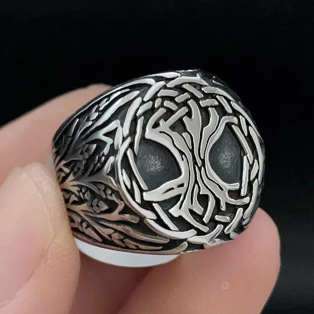 Vintage Viking Men Rings Stainless Steel Ethnic Belief Nordic Odin Compass Tree of Life Valknut Ring Amulet Jewelry 13 жовтий
Vintage Viking Men Rings Stainless Steel Ethnic Belief Nordic Odin Compass Tree of Life Valknut Ring Amulet Jewelry 13 жовтий