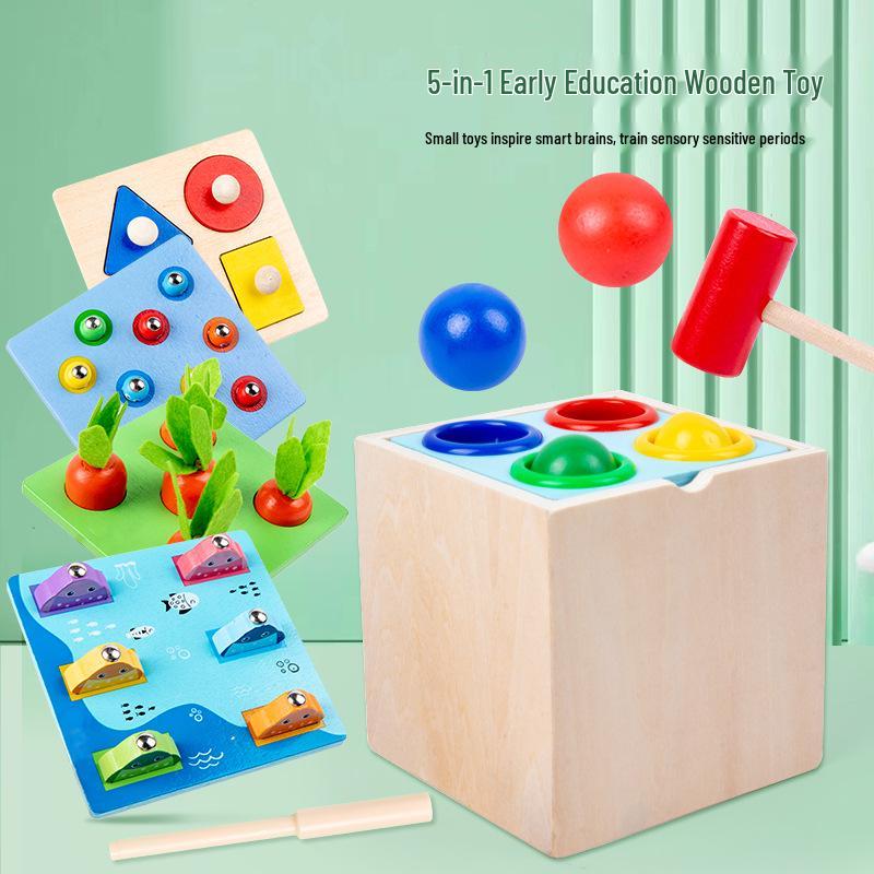 Montessori Kids Multifunctional Knocking Box: Enhance Hand-Eye Coordination, Shape & Color Recognition, and Early Learning Skills.
Montessori Kids Multifunctional Knocking Box: Enhance Hand-Eye Coordination, Shape & Color Recognition, and Early Learning Skills.