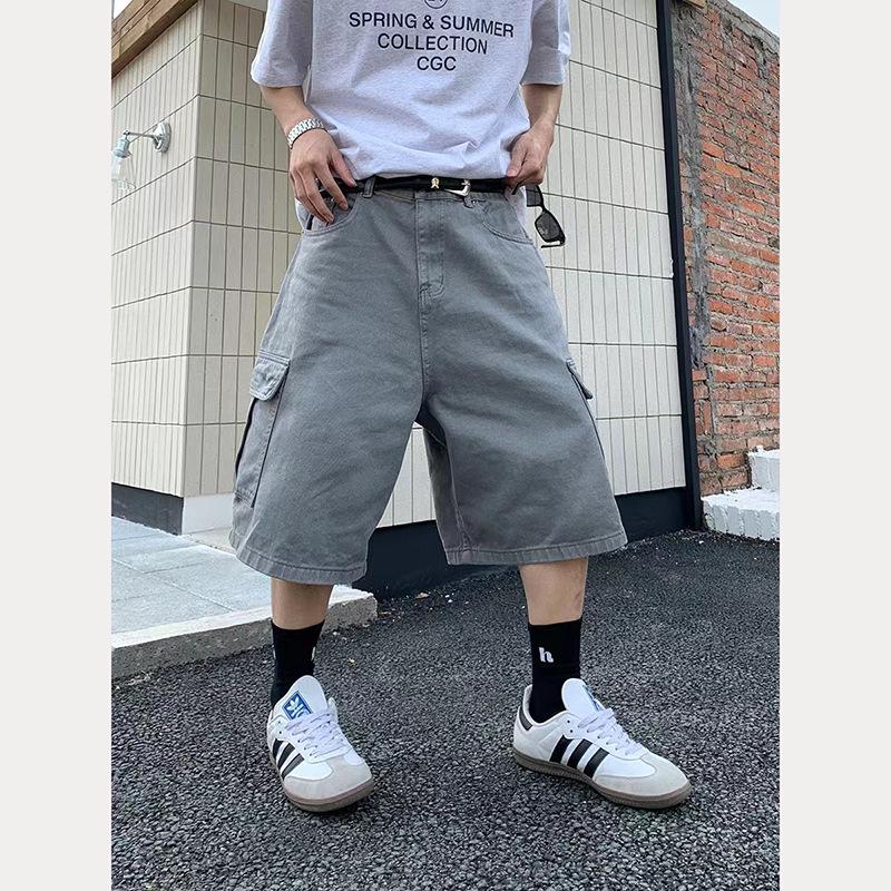 Мужские американские ретро джинсовые шорты: Повседневная, свободная, прямая, широкая, высококачественная рабочая одежда с карманами. M
Мужские американские ретро джинсовые шорты: Повседневная, свободная, прямая, широкая, высококачественная рабочая одежда с карманами. M