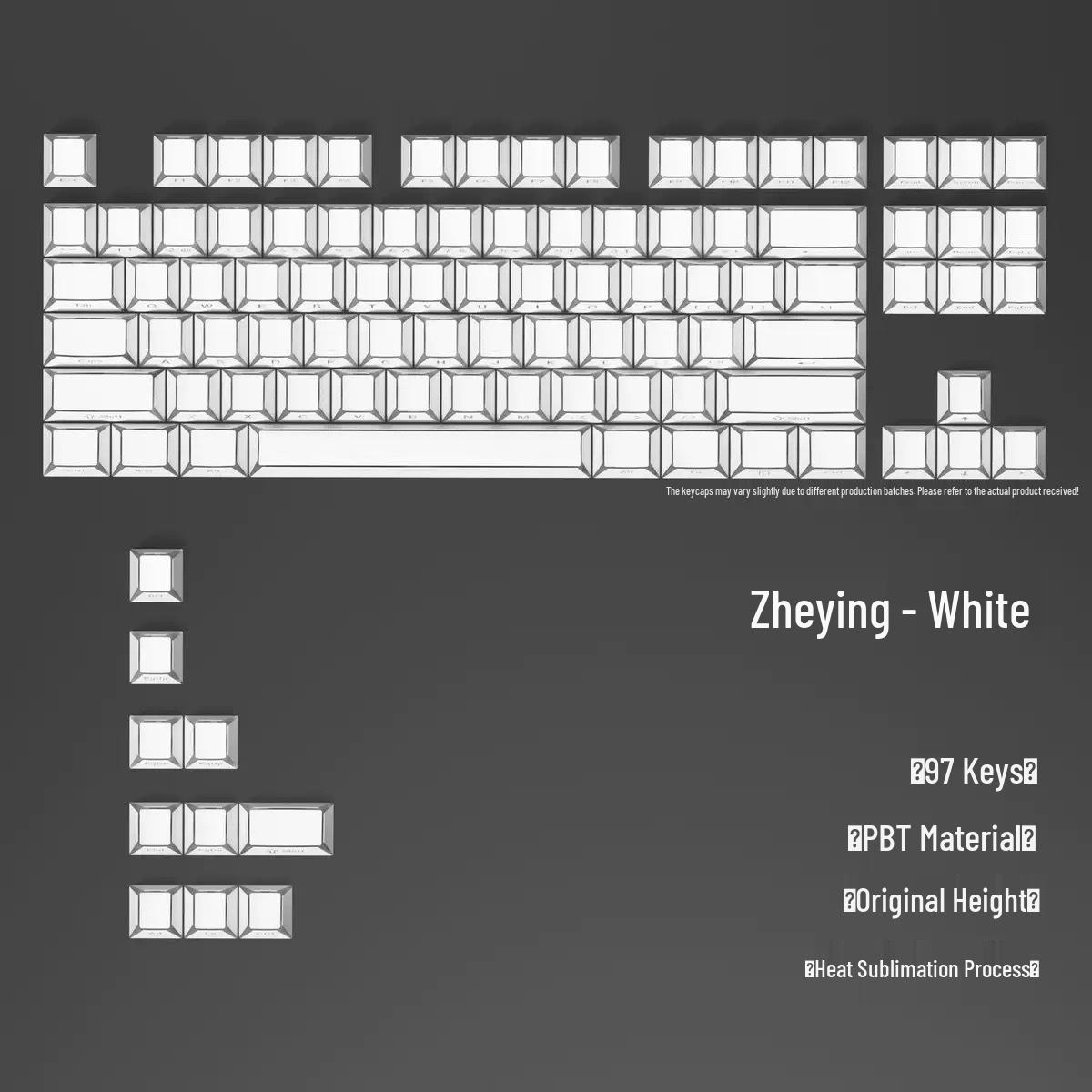 White Shadow Keycaps 130 Set: Luminous PBT Double Shot for Magnetic Switch Mechanical Keyboards
White Shadow Keycaps 130 Set: Luminous PBT Double Shot for Magnetic Switch Mechanical Keyboards