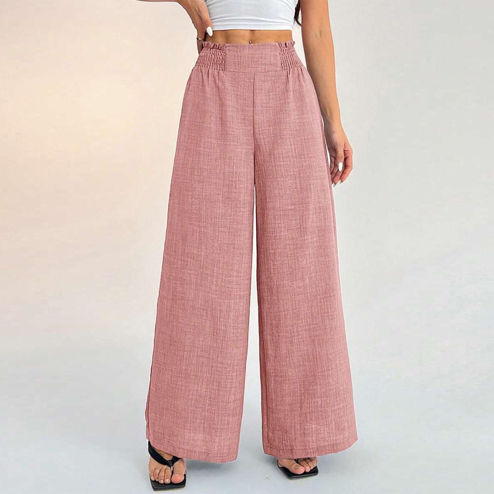 Women s Fashion Color Elastic High Waist Wide Leg Loose Casual Pants XS рожевий
Women s Fashion Color Elastic High Waist Wide Leg Loose Casual Pants XS рожевий