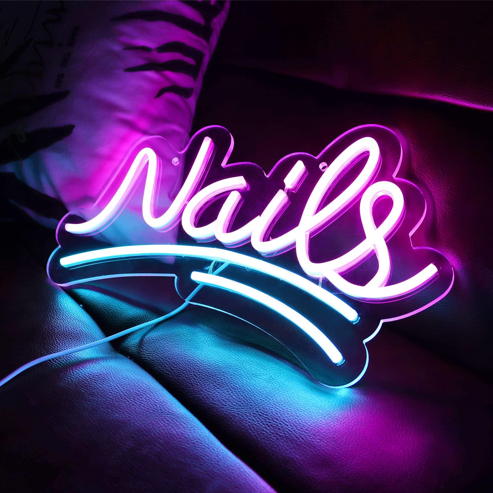 Nails Neon Sign Led for Wall Decor Beauty Salon Up Sign for Business Nail Room Spa Studio Bedroom Dorm Dimmable Usb Powered
Nails Neon Sign Led for Wall Decor Beauty Salon Up Sign for Business Nail Room Spa Studio Bedroom Dorm Dimmable Usb Powered