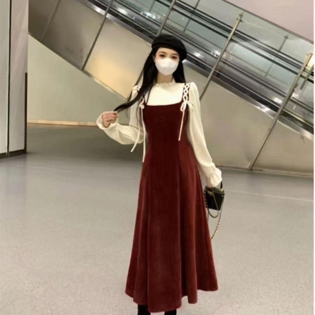 French-Style Retro Slimming Dress with Cinched Waist & Loose Mid-Length Skirt 3XL 100-130 kg красный
French-Style Retro Slimming Dress with Cinched Waist & Loose Mid-Length Skirt 3XL 100-130 kg красный