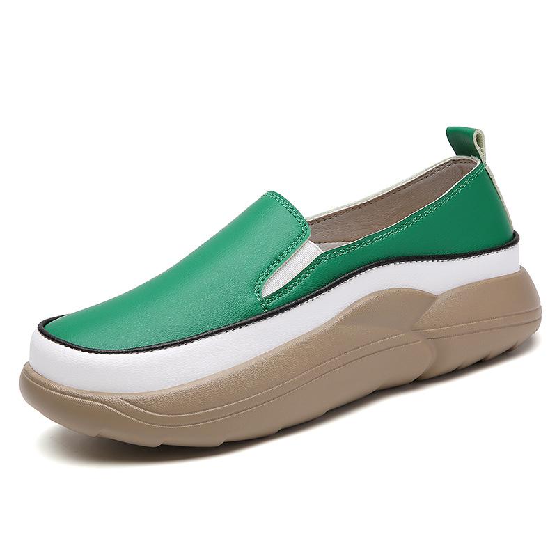 2022 Autumn Women s Ultra-Fiber Thick Sole White Casual Loafers with Color Blocking for Pregnancy 41 зелёный
2022 Autumn Women s Ultra-Fiber Thick Sole White Casual Loafers with Color Blocking for Pregnancy 41 зелёный