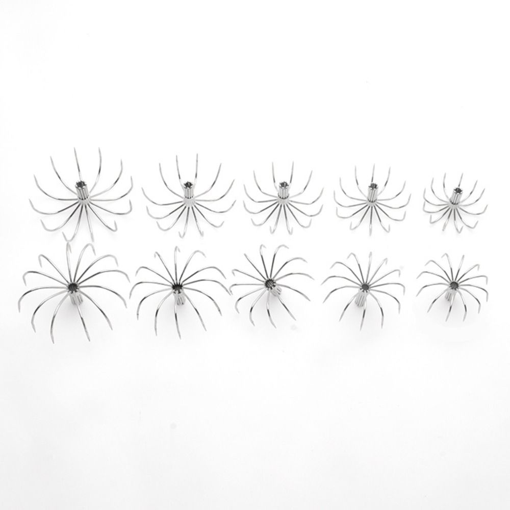 10PCS Multi-clawed Octopus Squid Lure Hooks Stainless Steel Fishing Tackle Jigs Fishing Accessories 17mm
10PCS Multi-clawed Octopus Squid Lure Hooks Stainless Steel Fishing Tackle Jigs Fishing Accessories 17mm