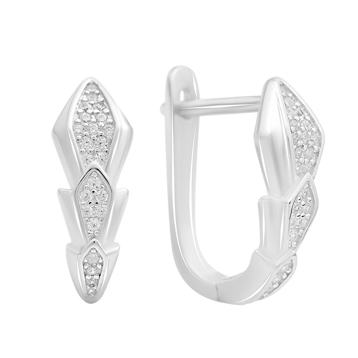 Silver earrings with cubic zirkonia (2174929) білий
Silver earrings with cubic zirkonia (2174929) білий