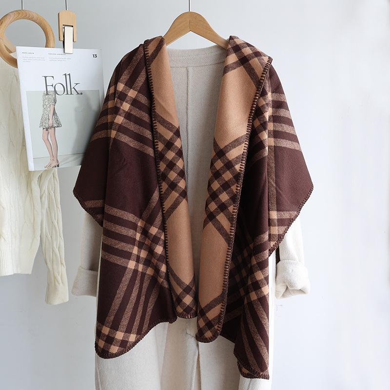 Классический клетчатый женский шарф из имитации кашемира, модный повседневный двусторонний платок, теплый шарф 188CM
Классический клетчатый женский шарф из имитации кашемира, модный повседневный двусторонний платок, теплый шарф 188CM
