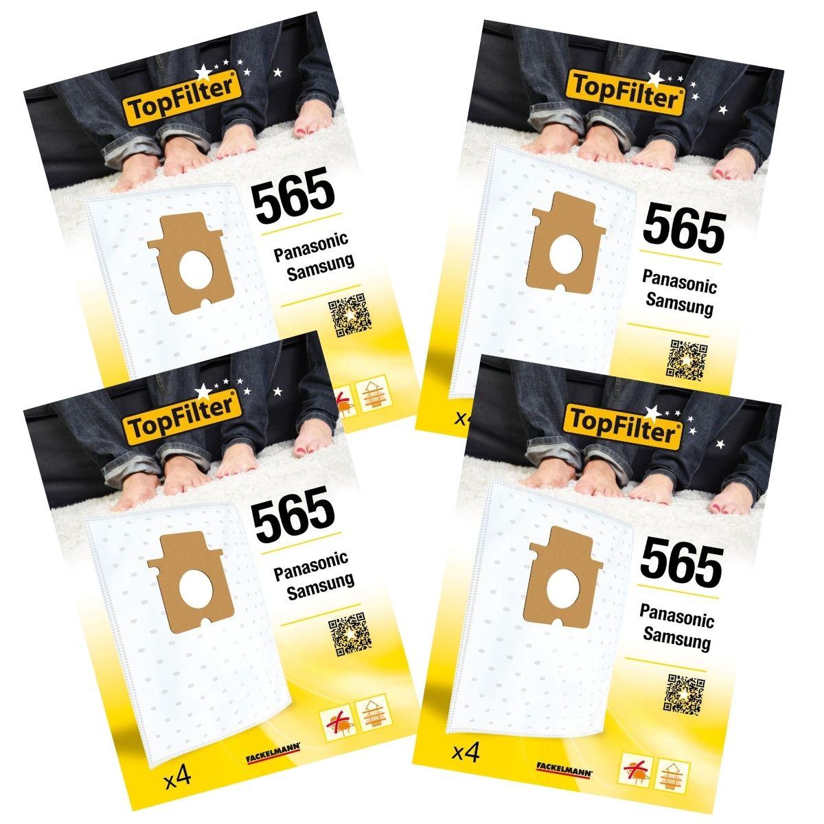 Набор из 4 упаковок по 4 мешка для пылесоса 64565 для Samsung и Panasonic TopFilter Premium ref. 9996550
Набор из 4 упаковок по 4 мешка для пылесоса 64565 для Samsung и Panasonic TopFilter Premium ref. 9996550