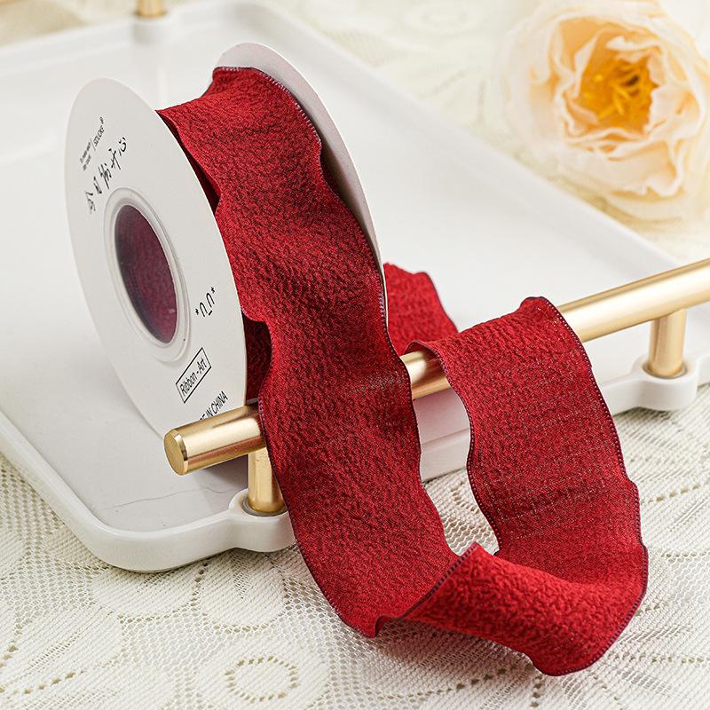 10Yards 25mm Wavy Edge Wrinkle Ribbon DIY Accessories Voile Ribbon for Bows Bouquets Gift Wrapping Sewing Clothes Materials 25mm-10yards червоний
10Yards 25mm Wavy Edge Wrinkle Ribbon DIY Accessories Voile Ribbon for Bows Bouquets Gift Wrapping Sewing Clothes Materials 25mm-10yards червоний