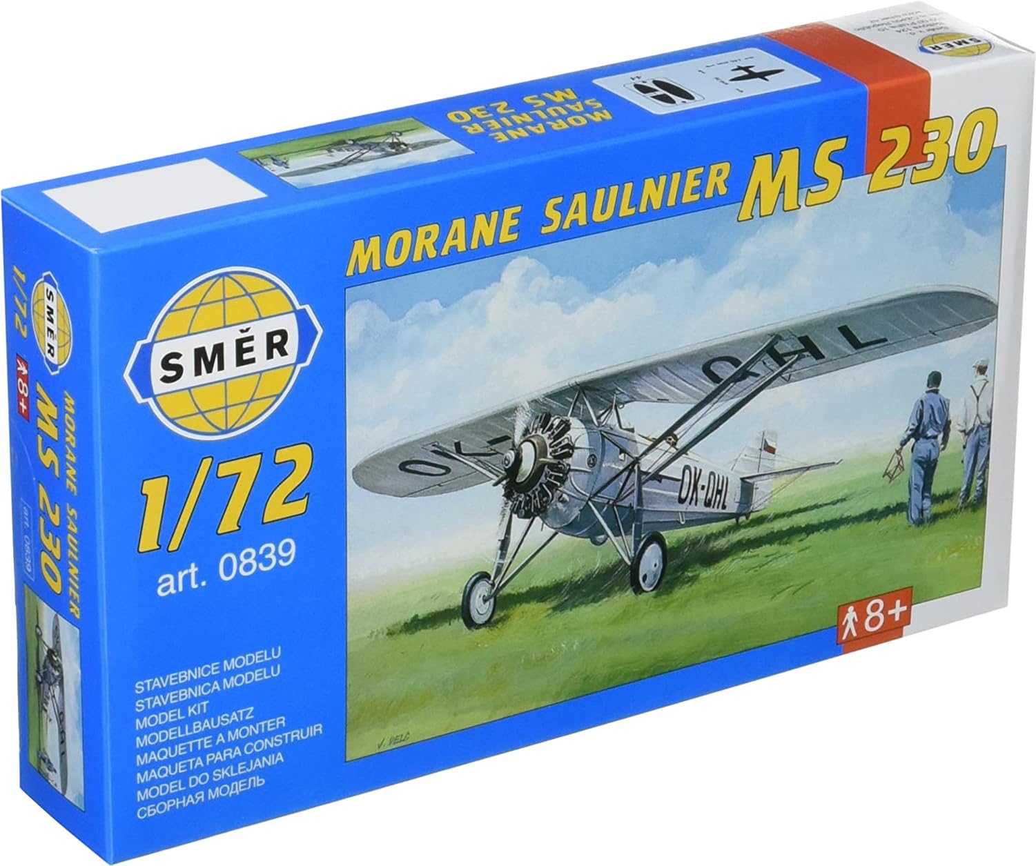 Semer France Morane Saulnier training aircraft plastic model SME72839 1/72 M.S.230 two-seat
Semer France Morane Saulnier training aircraft plastic model SME72839 1/72 M.S.230 two-seat