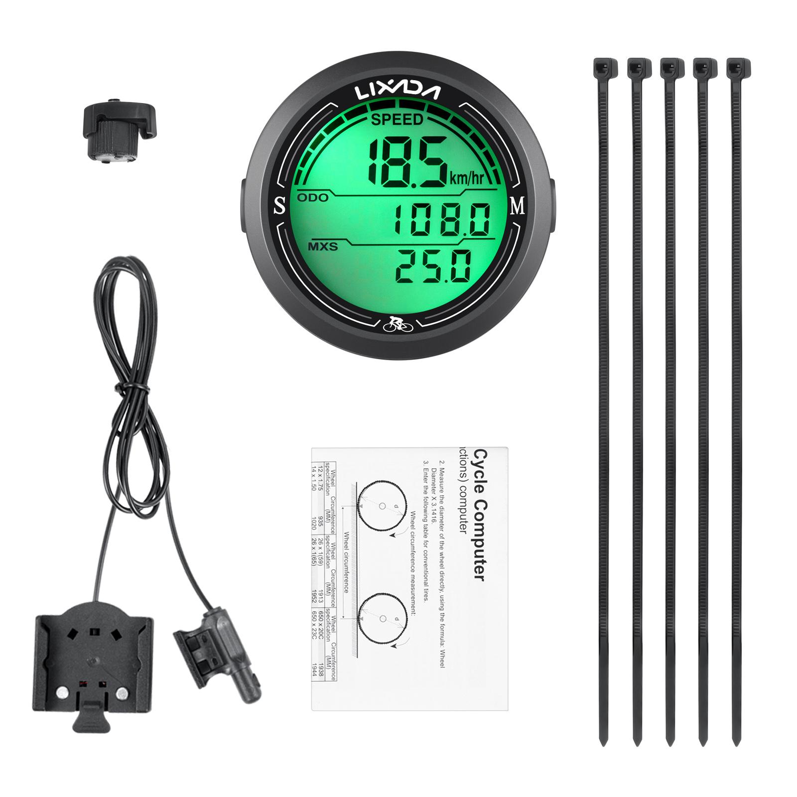 Lixada Computer Backlight Screen Cycle Odometer Cycling Equipment Wired Bike Speedometer Waterproof Round Shaped Bike
Lixada Computer Backlight Screen Cycle Odometer Cycling Equipment Wired Bike Speedometer Waterproof Round Shaped Bike