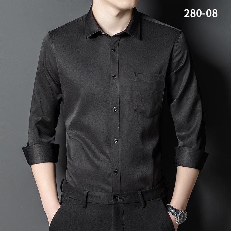 Men s Wrinkle-Resistant Short-Sleeve Silk Satin Solid Color Shirt XL/40
Men s Wrinkle-Resistant Short-Sleeve Silk Satin Solid Color Shirt XL/40