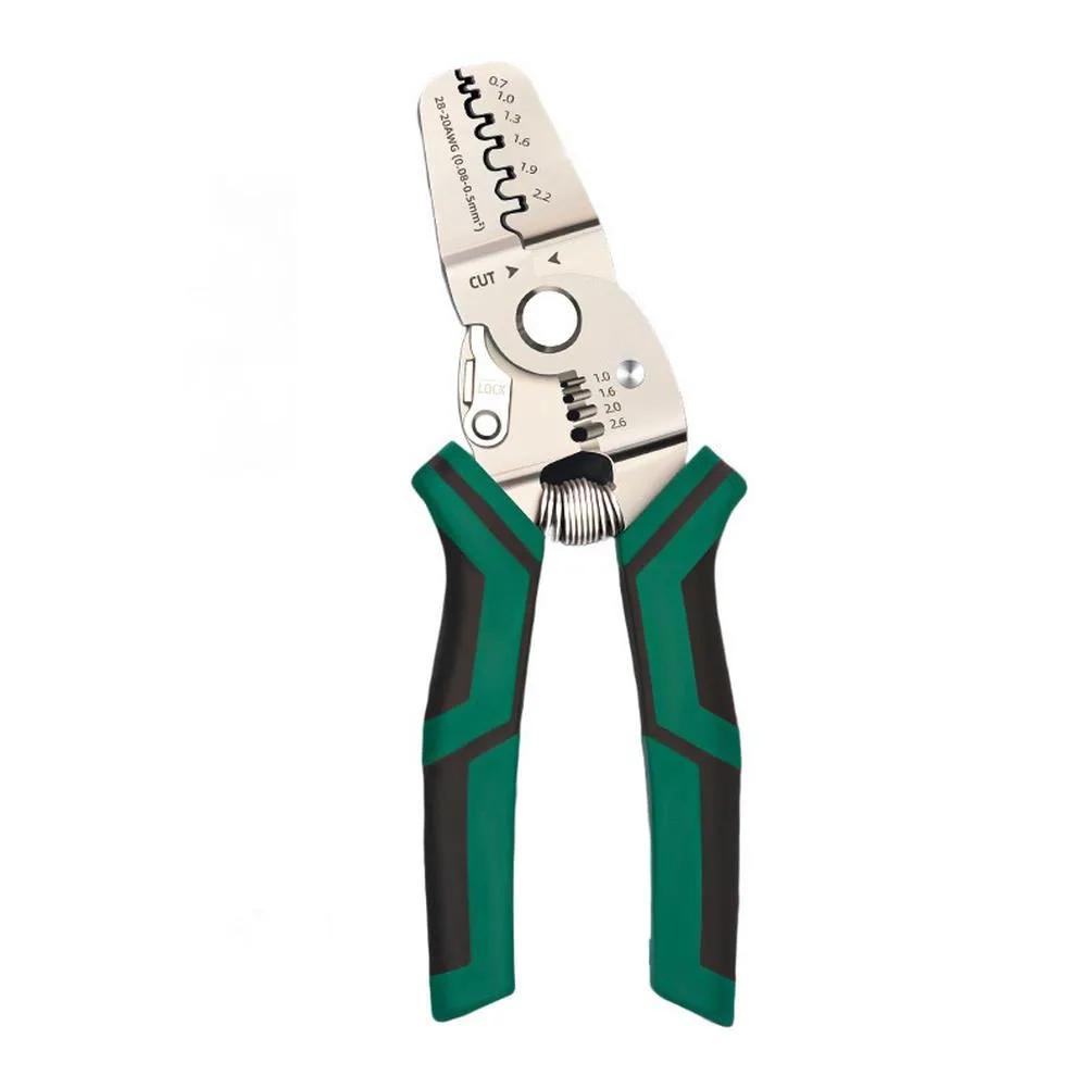 Ergonomic Wire Crimper and Stripper Tool for Electricians Suitable for Home Repairs and Industrial Electrical Installations
Ergonomic Wire Crimper and Stripper Tool for Electricians Suitable for Home Repairs and Industrial Electrical Installations