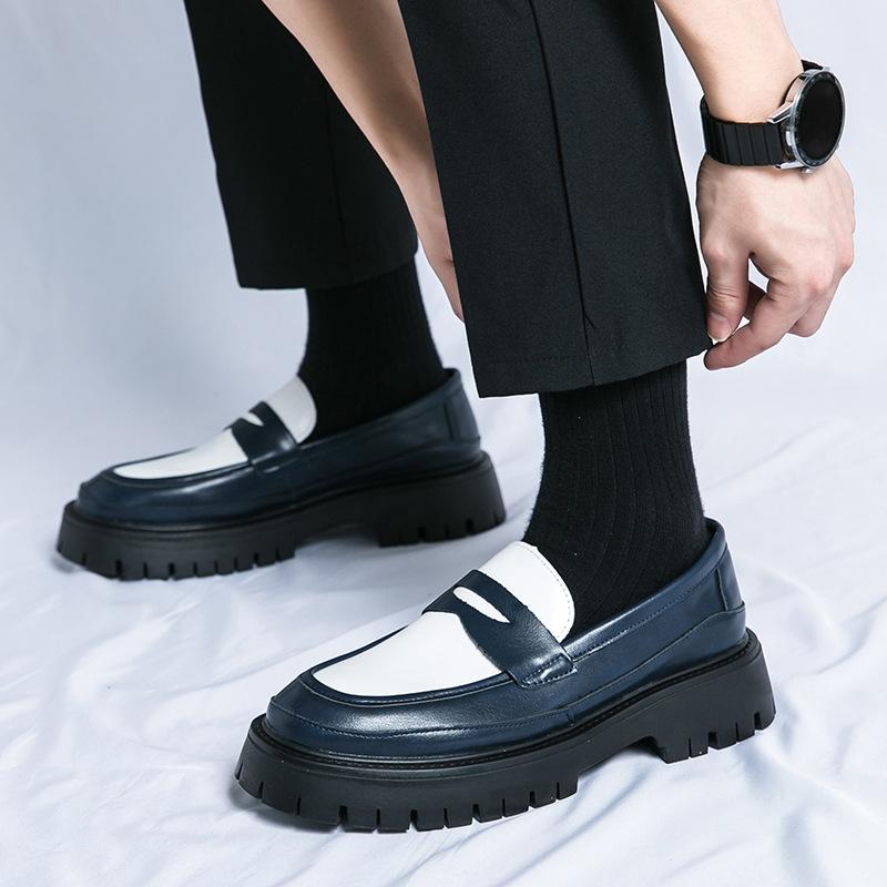 Plus-size new casual leather shoes fashionable platform foot trendset 46
Plus-size new casual leather shoes fashionable platform foot trendset 46