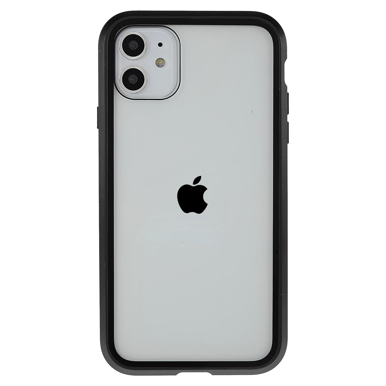 For iPhone 11 6.1 inch Anti-Peeping Magnetic Case Double-Sided Tempered Glass+Magnet Absorption Metal Bumper Frame Full Body Protection Cover Black
For iPhone 11 6.1 inch Anti-Peeping Magnetic Case Double-Sided Tempered Glass+Magnet Absorption Metal Bumper Frame Full Body Protection Cover Black