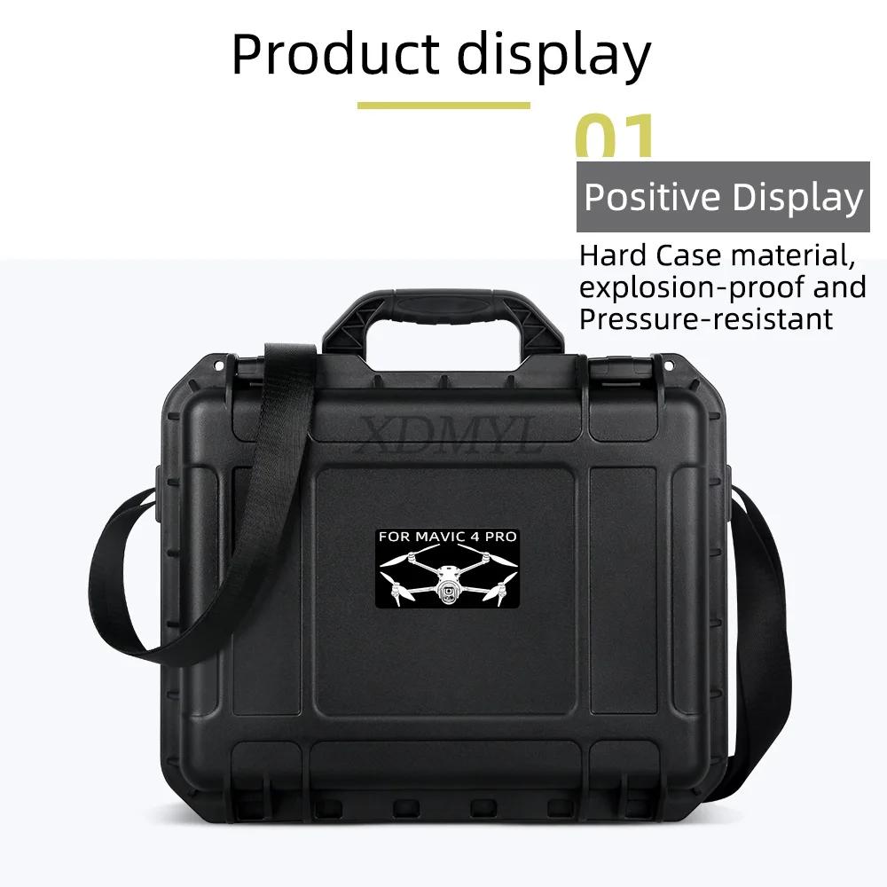Hard Shell Safety Explosion-proof Box For DJI Mavic 4 Pro RC 2 Waterproof Protective Suitcase Handheld Bag Drone Accessories чорний
Hard Shell Safety Explosion-proof Box For DJI Mavic 4 Pro RC 2 Waterproof Protective Suitcase Handheld Bag Drone Accessories чорний