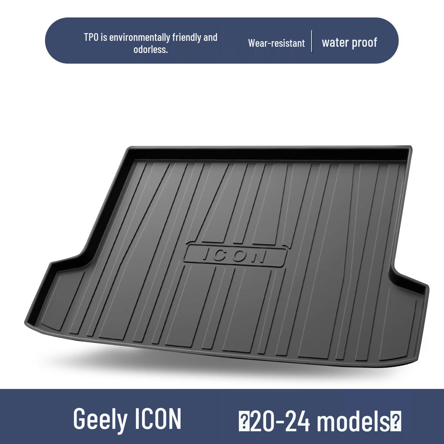 Коврик в багажник Geely ICON Chocolate из TPE: Специальный аксессуар для интерьера автомобиля 100x90
Коврик в багажник Geely ICON Chocolate из TPE: Специальный аксессуар для интерьера автомобиля 100x90