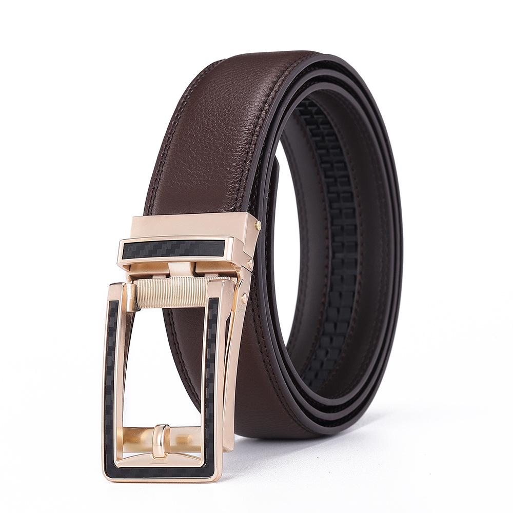 Мужской ремень из натуральной кожи с автоматической пряжкой из сплава - Модный повседневный стиль 110cm
Мужской ремень из натуральной кожи с автоматической пряжкой из сплава - Модный повседневный стиль 110cm