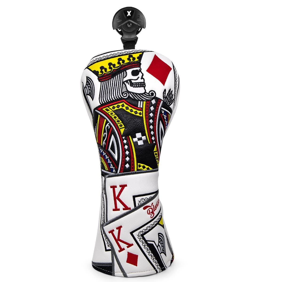 Чехол для головки клюшки для гольфа Poker Diamond King, стильный, с вышивкой, переливающийся деревянный чехол Driver Fairway Wood Utility Head Cover для гибрида с номерной биркой
Чехол для головки клюшки для гольфа Poker Diamond King, стильный, с вышивкой, переливающийся деревянный чехол Driver Fairway Wood Utility Head Cover для гибрида с номерной биркой