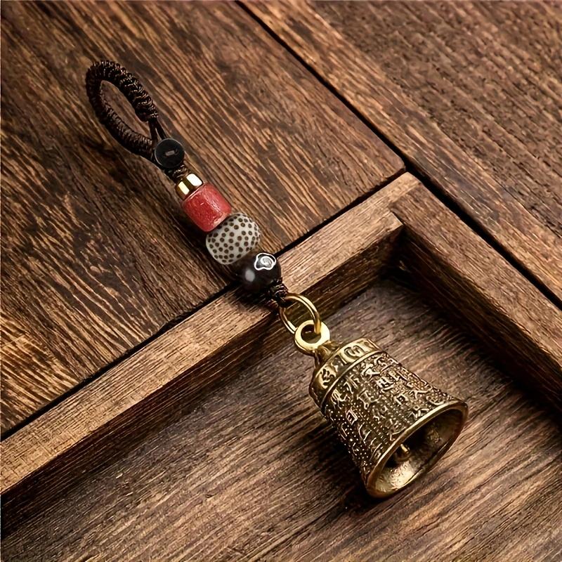 Tibetan Bell Keychain Braided Cord Beads, Intricate Carved Vintage Design Red Black, Good Luck Gift for Travel Camping Holiday
Tibetan Bell Keychain Braided Cord Beads, Intricate Carved Vintage Design Red Black, Good Luck Gift for Travel Camping Holiday