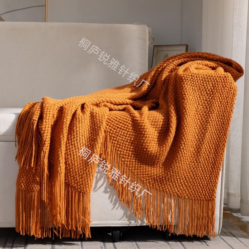 Мінімалістичний декоративний вовняний плед для міжкордонної торгівлі: Чохол для дивана, Комфорт від кондиціонера, Відчуття високого класу 127x172 cm (with tassels)
Мінімалістичний декоративний вовняний плед для міжкордонної торгівлі: Чохол для дивана, Комфорт від кондиціонера, Відчуття високого класу 127x172 cm (with tassels)