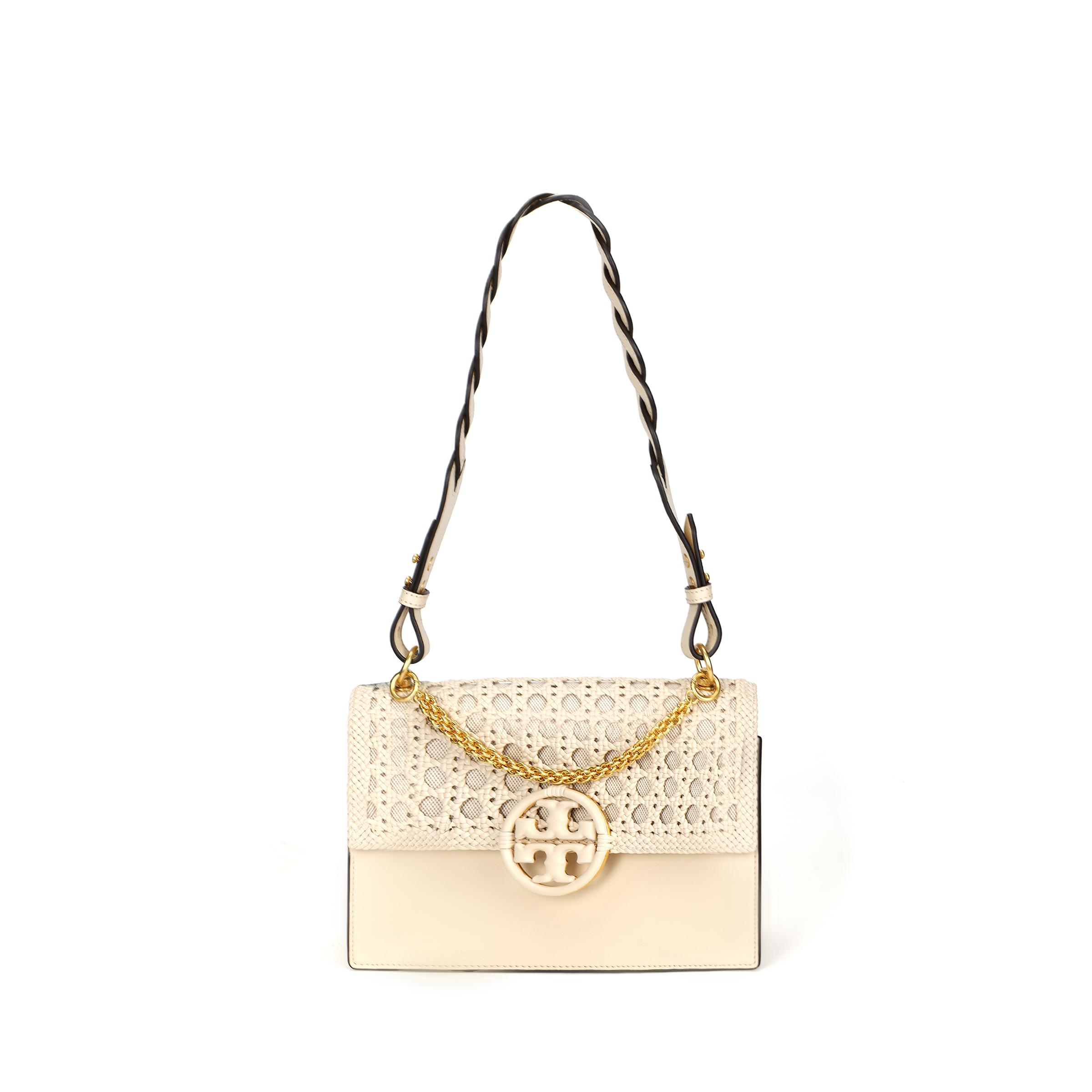 Tory Burch Miller Woven Design Metal Double T Logo Adjustable Shoulder Strap Leather And Canvas Tote Crossbody Bag Small Women bags 88220-724 Basic Set (Bag+Dust Bag)
Tory Burch Miller Woven Design Metal Double T Logo Adjustable Shoulder Strap Leather And Canvas Tote Crossbody Bag Small Women bags 88220-724 Basic Set (Bag+Dust Bag)