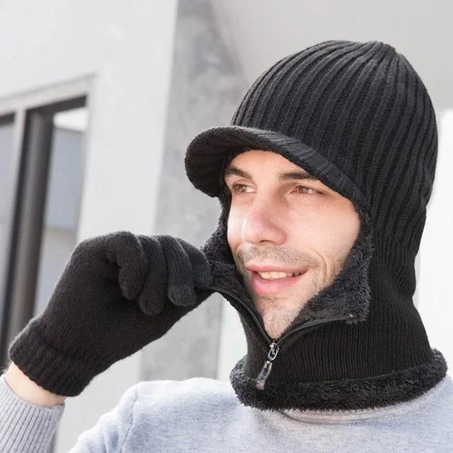 Men s Winter Knitted Hats with Zipper Earflap Beanie Caps with Fleece Lining Warm and Windproof Hats for Cold Weather Snow Ski
Men s Winter Knitted Hats with Zipper Earflap Beanie Caps with Fleece Lining Warm and Windproof Hats for Cold Weather Snow Ski