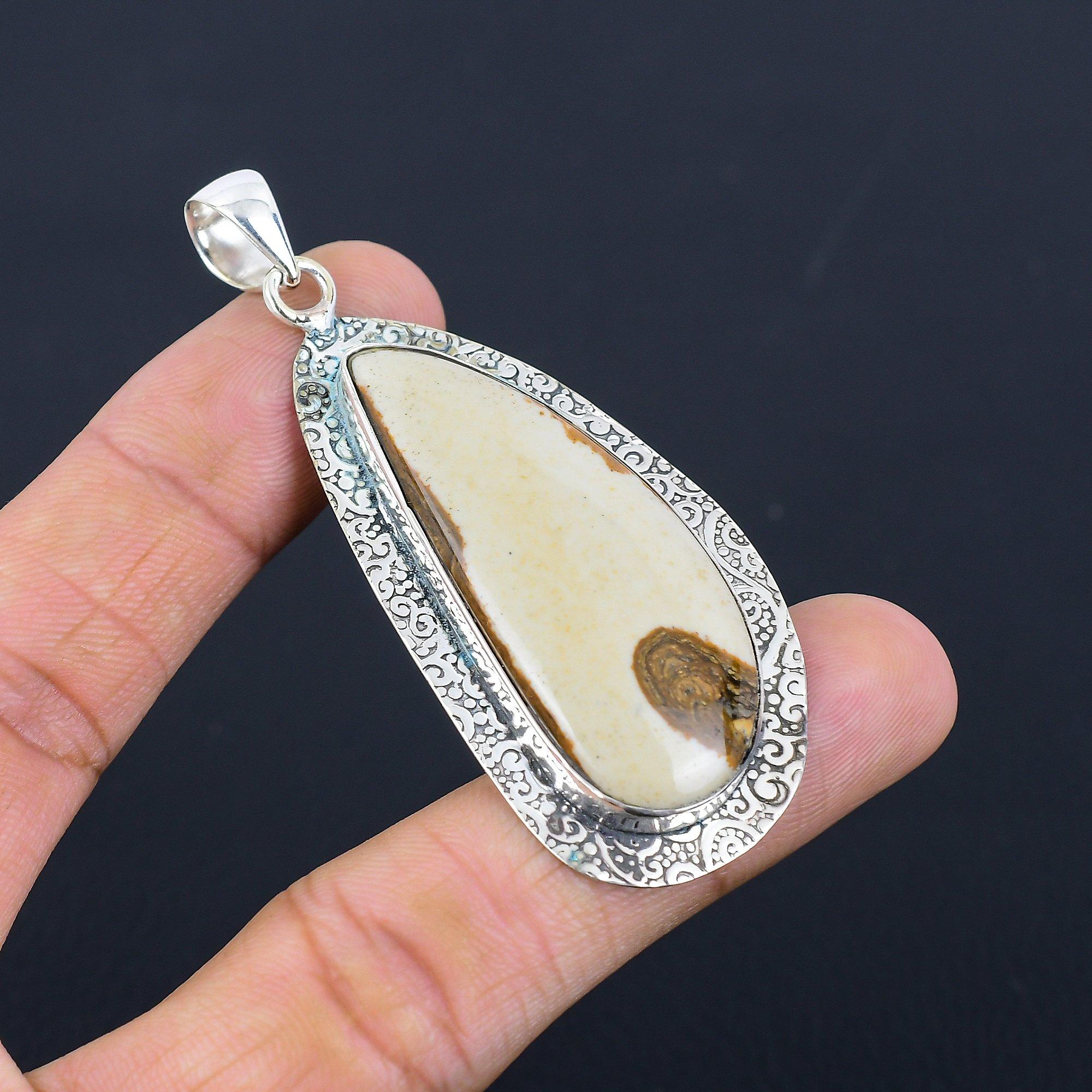Natural Polychrome Jasper Gemstone Pendant 925 Sterling Silver Jewelry For Women
Natural Polychrome Jasper Gemstone Pendant 925 Sterling Silver Jewelry For Women