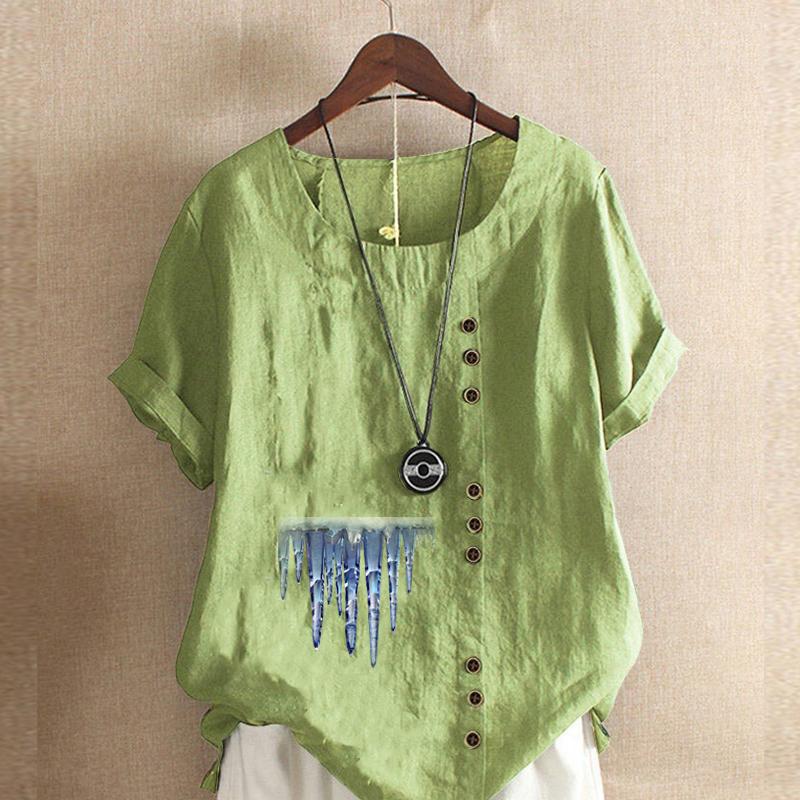 Женская мода с принтом в виде рожка льда, футболка с коротким рукавом, свободная хлопковая рубашка, повседневная свободная летняя блузка, топы 5XL зелёный
Женская мода с принтом в виде рожка льда, футболка с коротким рукавом, свободная хлопковая рубашка, повседневная свободная летняя блузка, топы 5XL зелёный