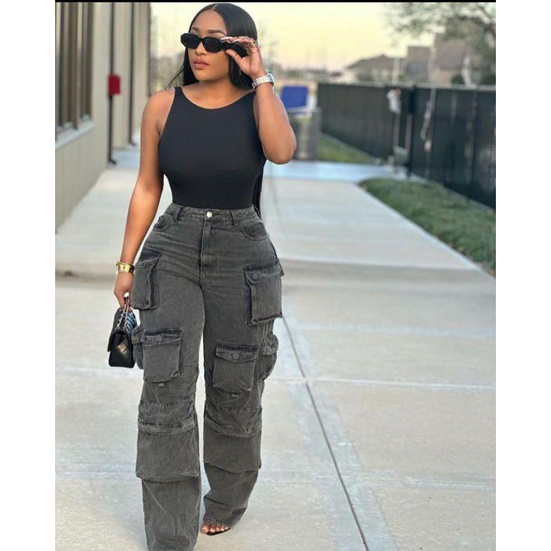 Брюки карго 2023 Мода Женские джинсы Новый тренд Многокарманные джинсы Стирка Брюки карго Light gray S
Брюки карго 2023 Мода Женские джинсы Новый тренд Многокарманные джинсы Стирка Брюки карго Light gray S