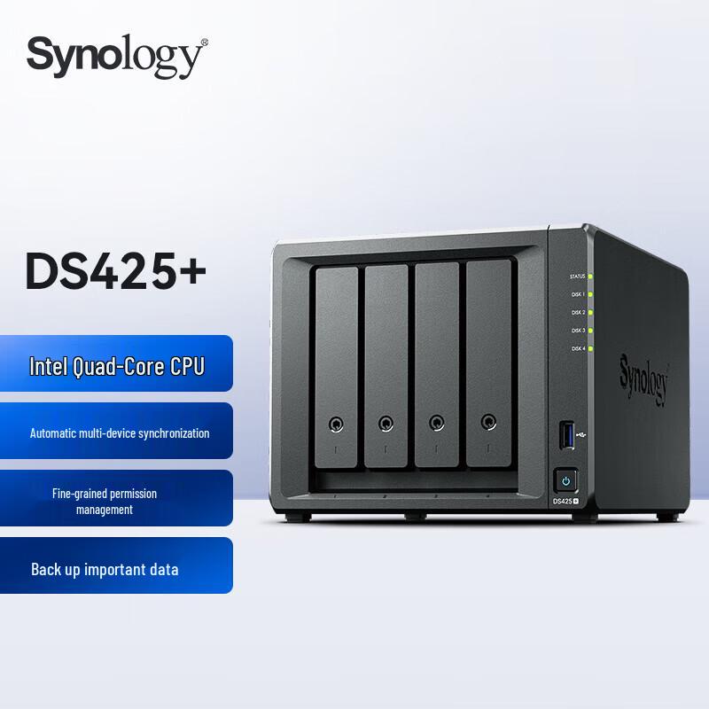 Synology DS425+ 4-Bay NAS Server
Synology DS425+ 4-Bay NAS Server