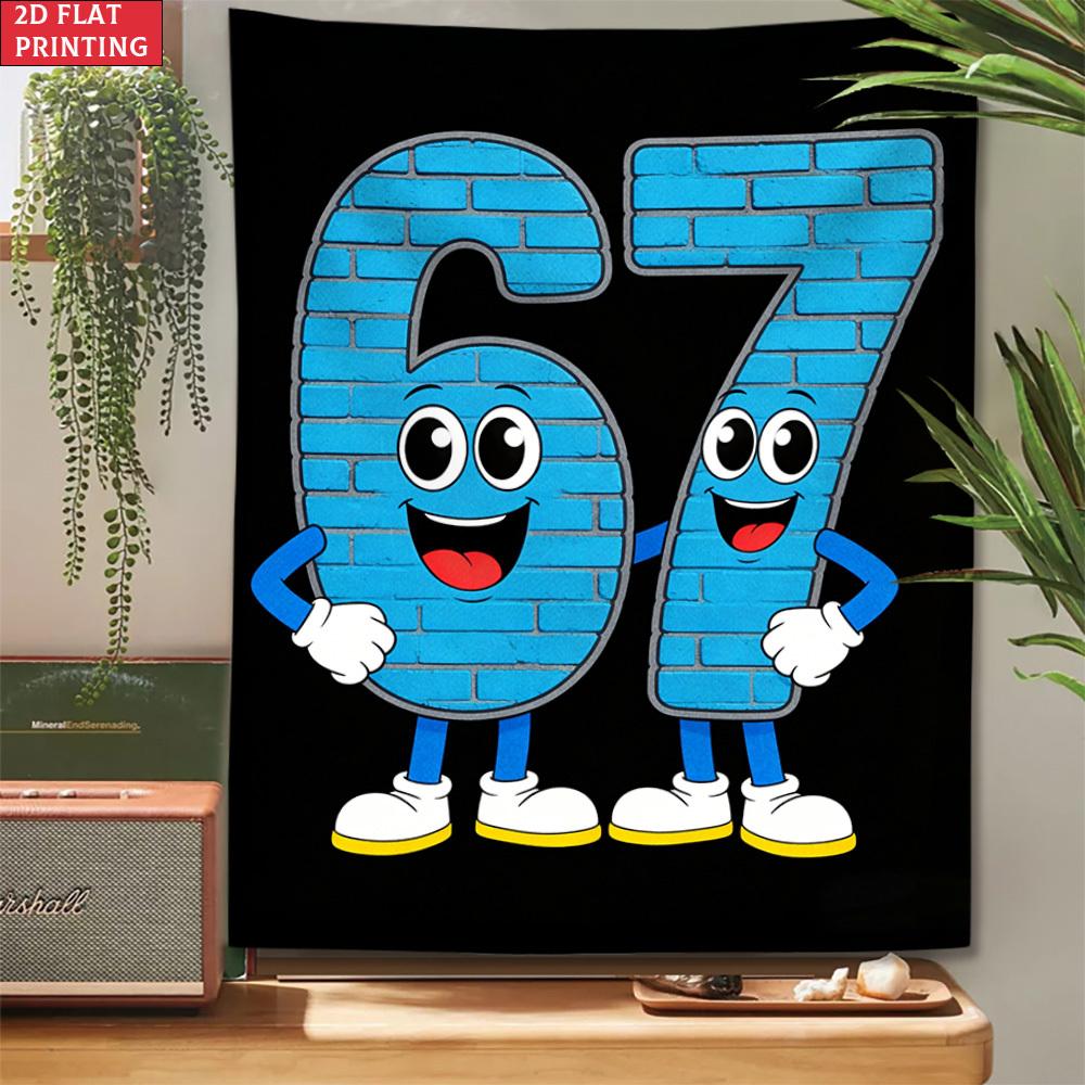 1pc Vertical Number 67 Tapestry Vertical HD Printed Number Wall Hanging Suitable for Home Office Party Decor Modern Minimalist 74x94cm(29x37in)
1pc Vertical Number 67 Tapestry Vertical HD Printed Number Wall Hanging Suitable for Home Office Party Decor Modern Minimalist 74x94cm(29x37in)