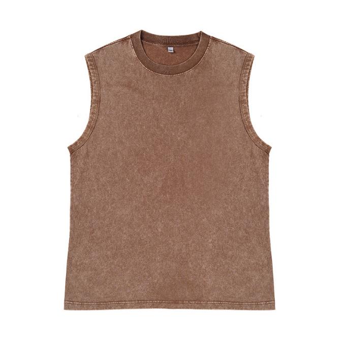 European Size 230G Washed Cotton Retro Sleeveless Men s Vest S кавовий
European Size 230G Washed Cotton Retro Sleeveless Men s Vest S кавовий