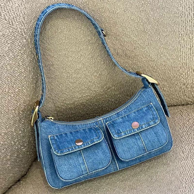 Denim women Axillary bags Casual cowboy female Shoulder Bag Large capacity Elegant ladies handbag blue bolsa feminina синій
Denim women Axillary bags Casual cowboy female Shoulder Bag Large capacity Elegant ladies handbag blue bolsa feminina синій